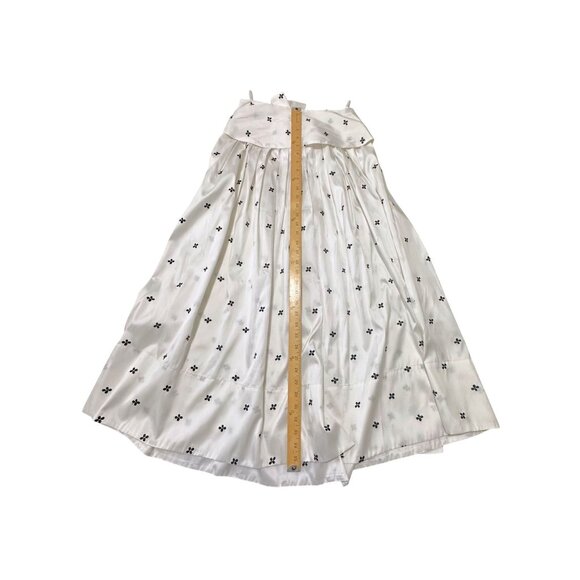 Ulla Johnson Aglae Bow-Detailed Taffeta Midi Skirt, Blanc Sz 4, NWT, $645 MSRP - Picture 16 of 16